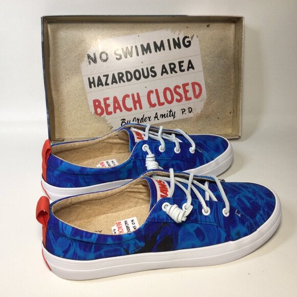 NEW Sperry Shoes Jaws Shark Blue Crest Vibe Women Size 9 - Picture 5 of 9